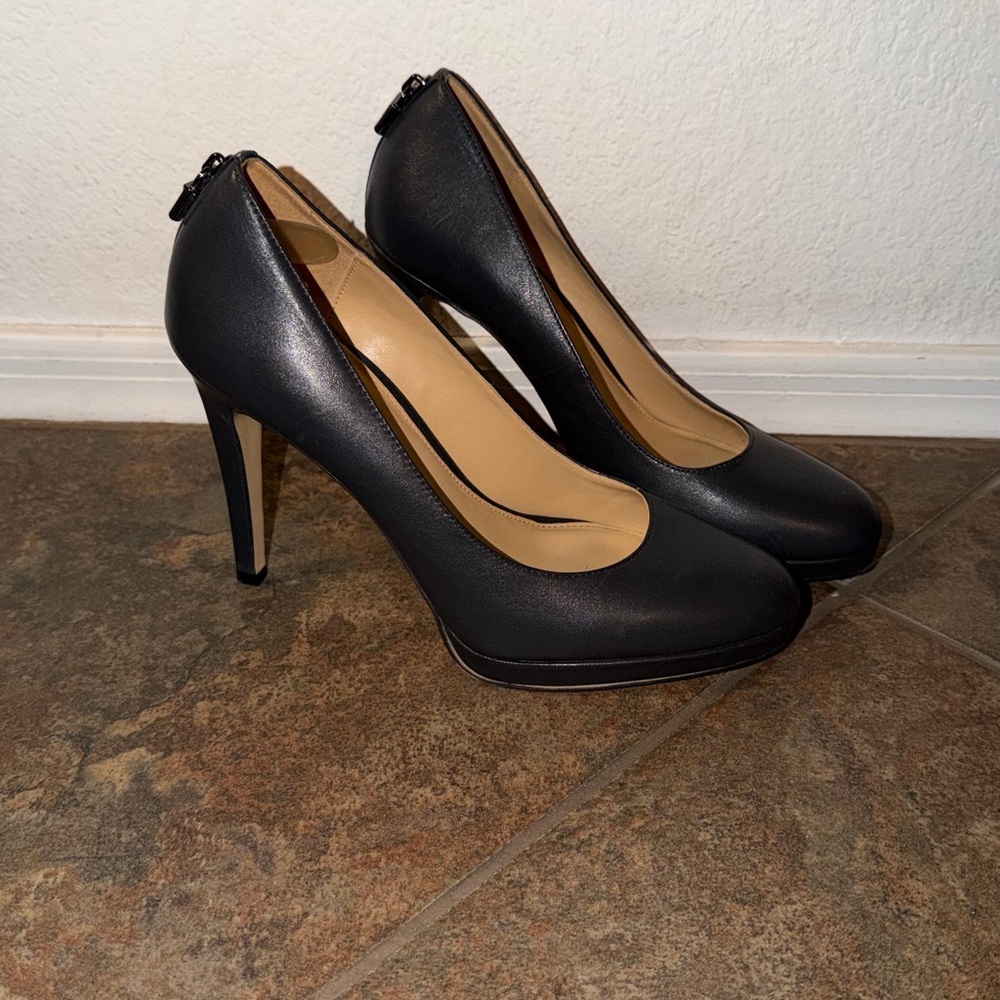 Michael Kors Black Leather Heels